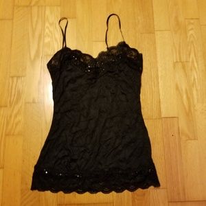 Vol 1 Black Lace Camisole Tank
